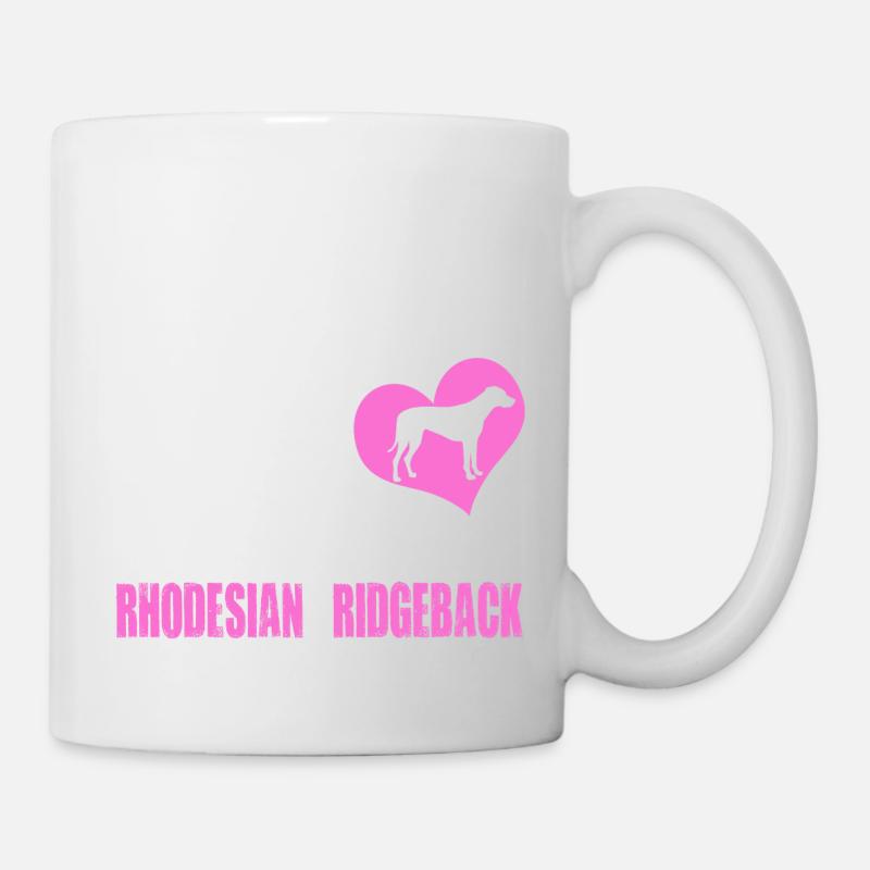 Rhodesian Ridgeback - Frau liebt - Tasse - Weiß