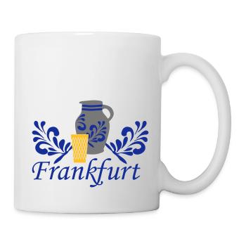 Frankfurt Bembel Geripptes - Tasse - Weiß - Rechts