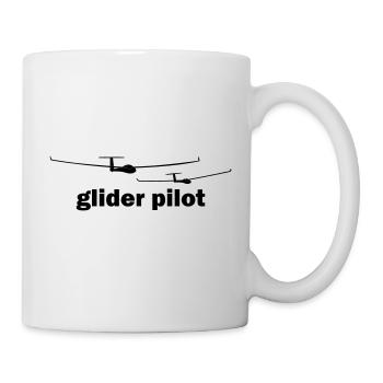 glider pilot - Tasse - Weiß - Rechts