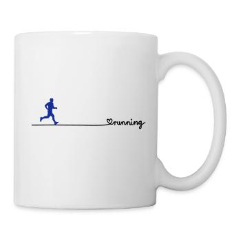 love running - Tasse - Weiß - Rechts