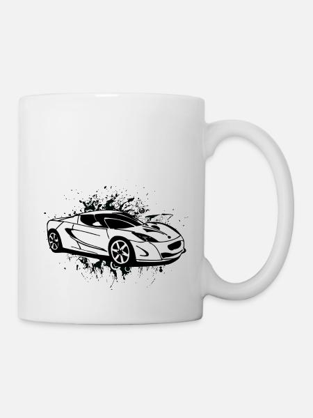 voiture de sport blanc froid - Mug blanc - blanc