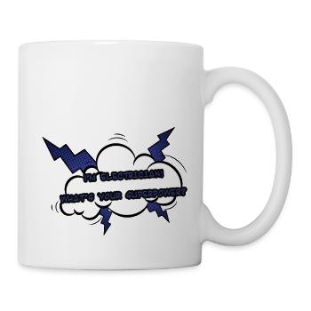Électriciens: Je suis électricien! Quelle est votre superpowe - Mug blanc - blanc - Droite