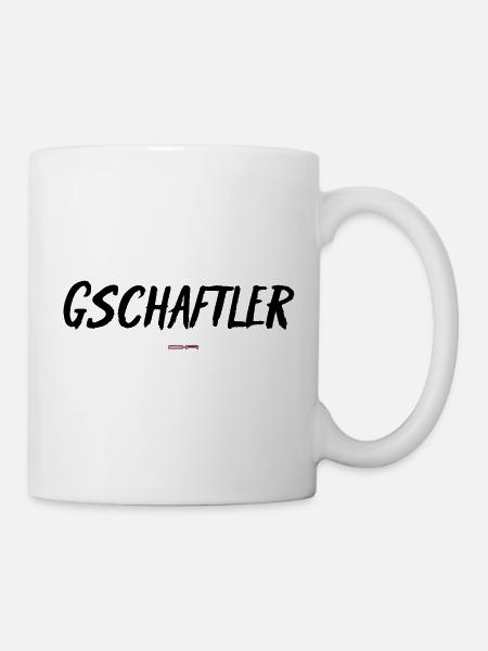 Gschaftler - Tasse - Weiß