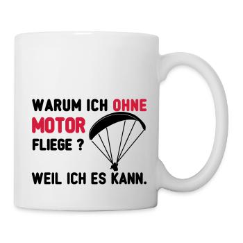 ohne motor paragliding - Tasse - Weiß - Rechts