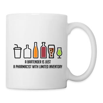 Pharmacy / Pharmacist: A Bartender Is Just A - Mug - white - Right