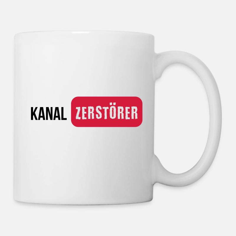 Kanalzerstörer - Tasse - Weiß