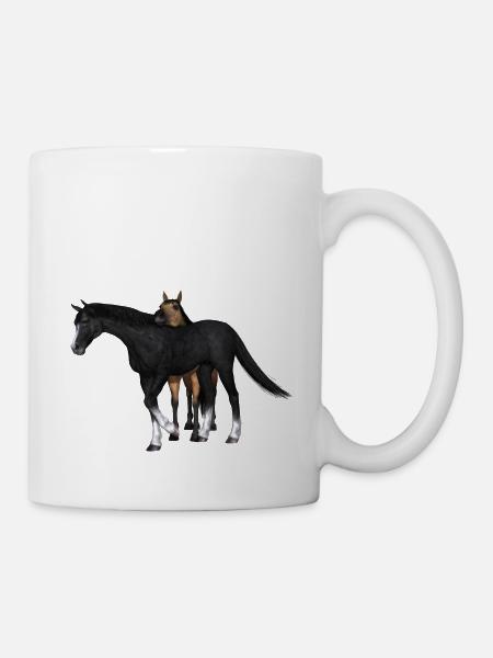 Cheval - Mug blanc - blanc