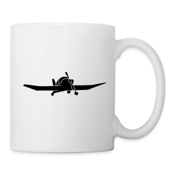 DR400 Robin Flugzeug Geschenk - Tasse - Weiß - Rechts