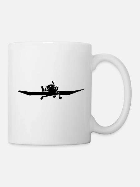 DR400 Robin Flugzeug Geschenk - Tasse - Weiß