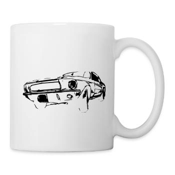 US Car Black - Tasse - Weiß - Rechts