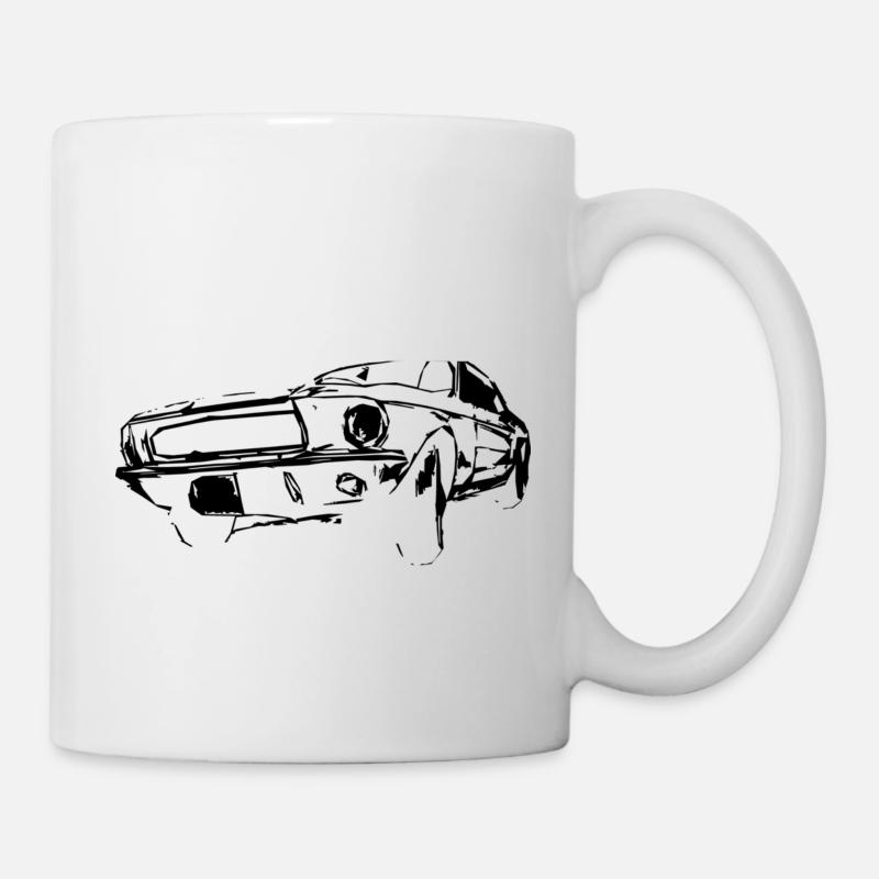 US Car Black - Tasse - Weiß