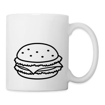 fastfood_hamburger_1c - Mug - white - Right
