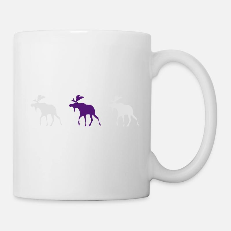 finlande élans - Mug blanc - blanc