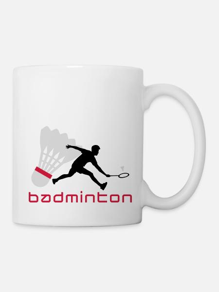 badminton_022011_t_3c - Tasse - Weiß