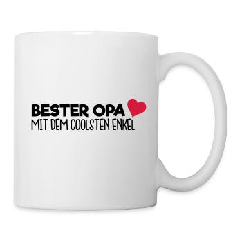 Bester Opa - Enkel - Tasse - Weiß - Rechts