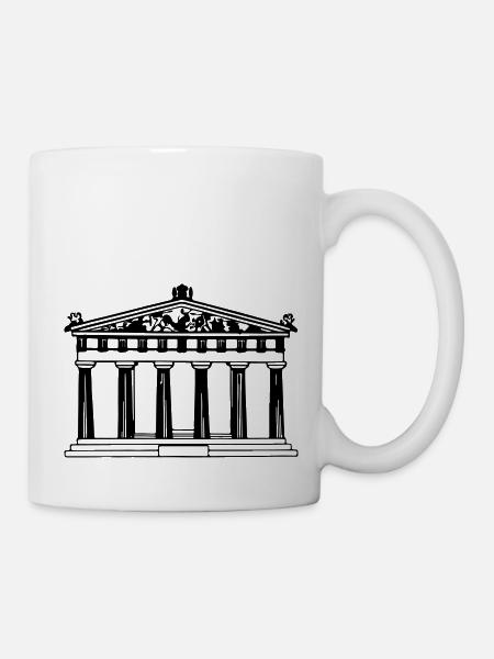 greek_temple - Mug blanc - blanc