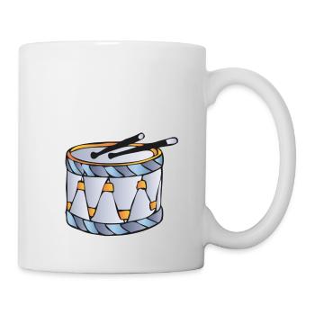 drums drawing - Mug - white - Right