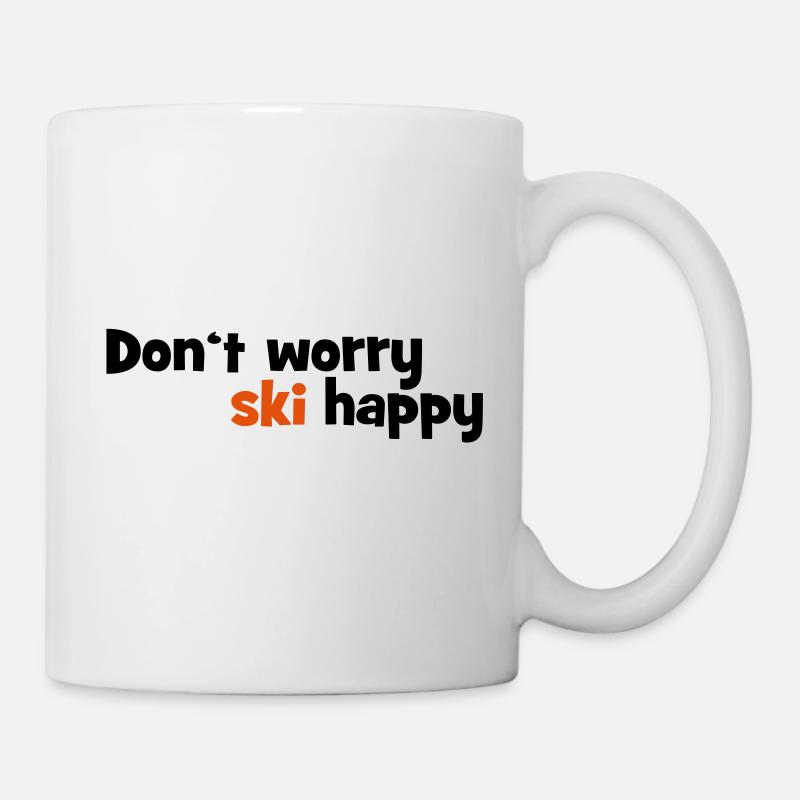 ski - Tasse - Weiß