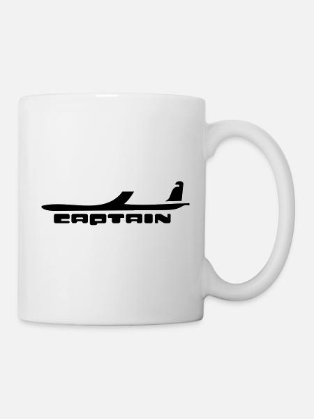 captain airplaine flugzeug - Tasse - Weiß