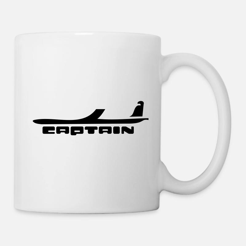 captain airplaine flugzeug - Tasse - Weiß