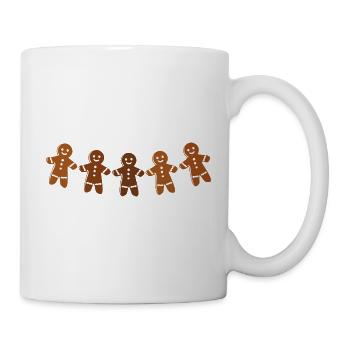 Lebkuchenmänner - Tasse - Weiß - Rechts