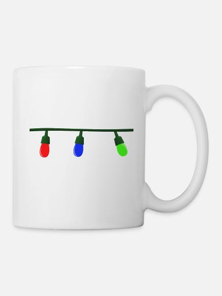 weihnachten winter rentier weihnachtsmann ugly chr - Tasse - Weiß