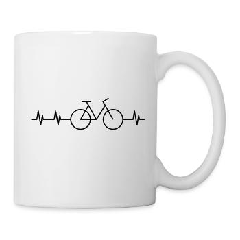 Fahrrad - Tasse - Weiß - Rechts
