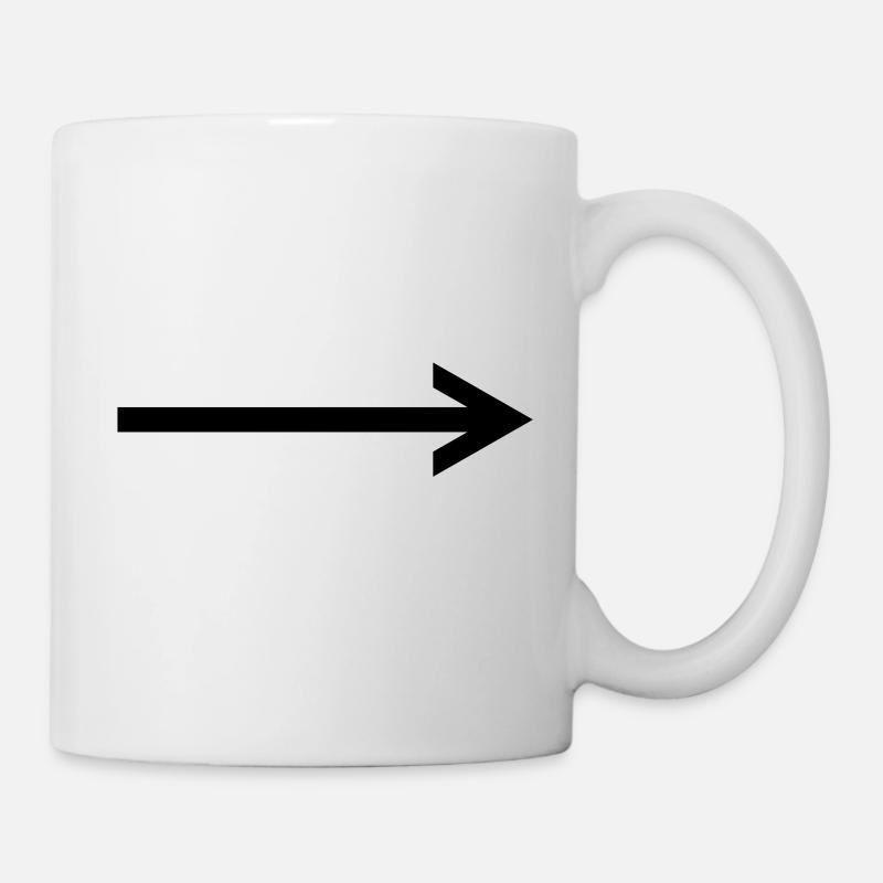 arrow left - Mug - white