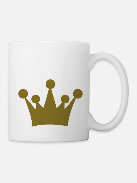 king crown - Tasse - Weiß