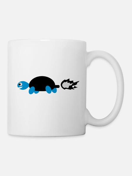 Schildkröte Turbo - Tasse - Weiß