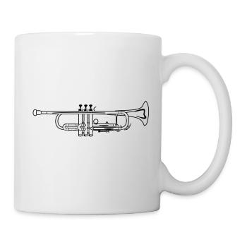 Trumpet - Tasse - Weiß - Rechts