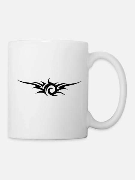 tribal tattoo - Tasse - Weiß