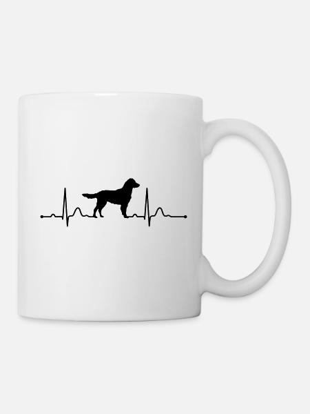 KLEINER MÜNSTERLÄNDER heartbeat Herzschlag - Tasse - Weiß