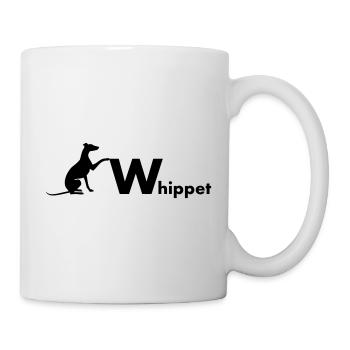 Whippet - Tasse - Weiß - Rechts