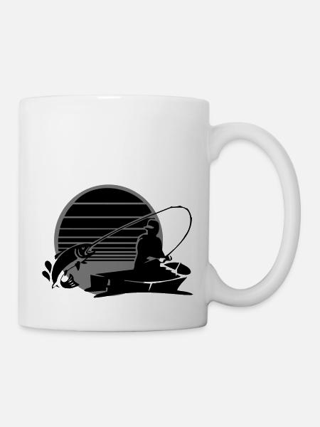 Angeln - Tasse - Weiß