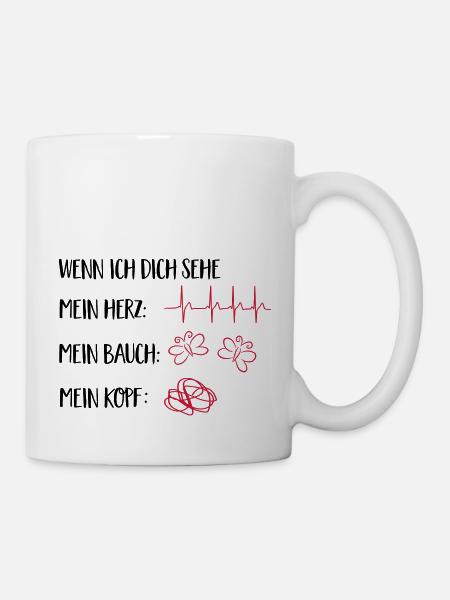 verliebt - Tasse - Weiß