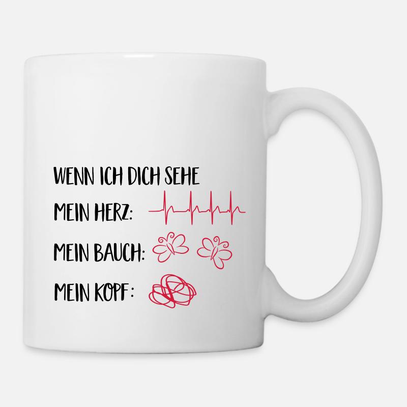 verliebt - Tasse - Weiß