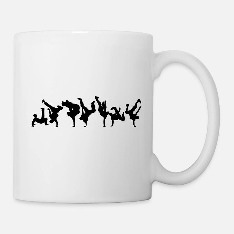 break dance hip hop danseur19 - Mug blanc - blanc