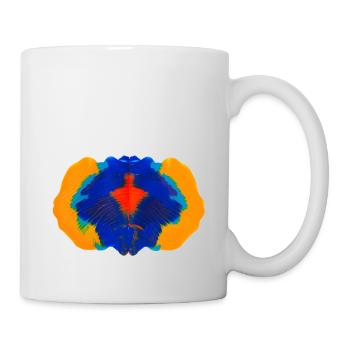 Inkblot Rorschach mind creativity - Mug - white - Right