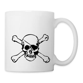 piraten - Tasse - Weiß - Rechts