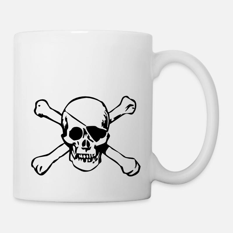 piraten - Tasse - Weiß