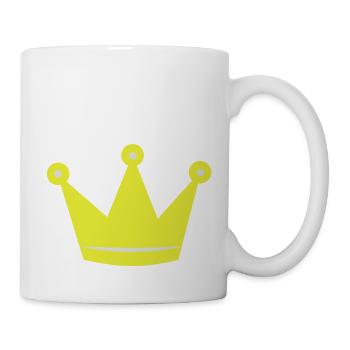 Krone Geburt Geburtstag Kinder T-Shirts - Tasse - Weiß - Rechts