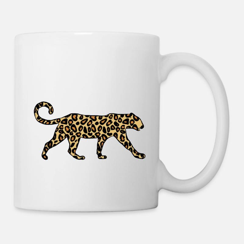 Leopard Geschenk - Tasse - Weiß