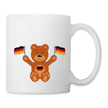 Teddy bear Germany flag - Mug - white - Right