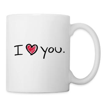 i_love_you_a__f2 - Mug blanc - blanc - Droite