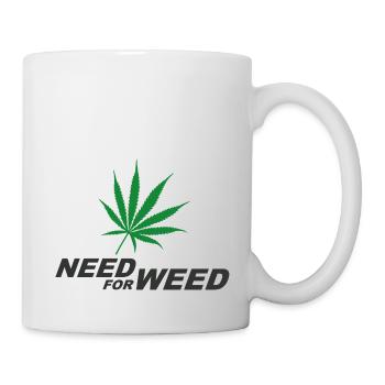 Need for Weed (Cannabis) - Tasse - Weiß - Rechts