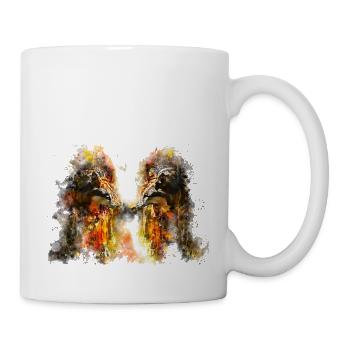 gxp woelfe hate monday splatter watercolor - Mug - white - Right