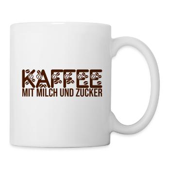 Coffee with milk and sugar - Mug - white - Right