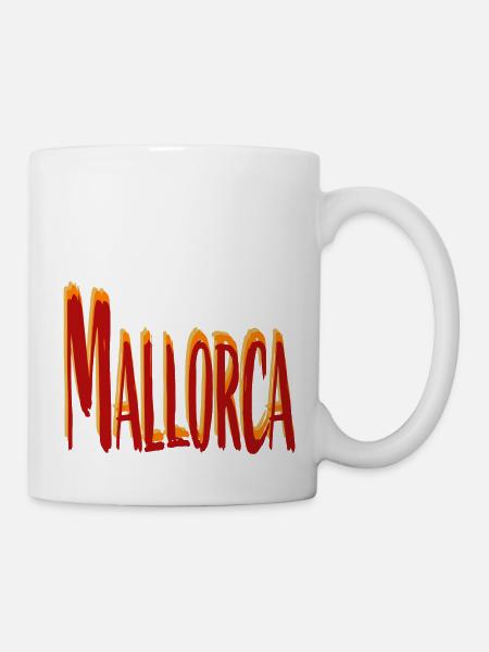 Mallorca 1 - Tasse - Weiß