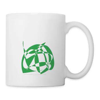 Abstract design Nudeln mit basilikum und Salbei - Tasse - Weiß - Rechts